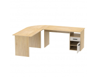 Rohový PC stolík Maurus MA11 New - dub artisan / kašmír