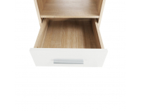Rohový PC stolík Maurus MA11 New - dub sonoma / biela