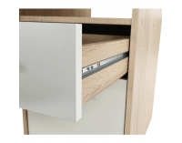 Rohový PC stolík Maurus MA11 New - dub sonoma / biela