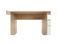 Rohový PC stolík Maurus MA11 New - dub sonoma / biela