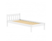 Drevená posteľ s roštom Mavil 90 - biela