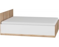 Manželská posteľ s roštom Maximus MXS-18 160 - sonoma svetlá / biely lesk