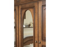 Rustikálna šatníková skriňa so zrkadlom Ol-Tar O 4D - toffi svetlý