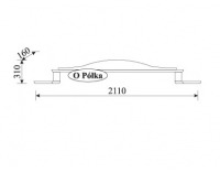 Rustikálna polica Orfeusz O - toffi