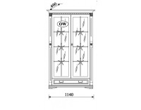 Rustikálna vitrína Orfeusz O-W - toffi