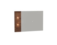 TV panel na stenu s osvetlením Siena SI - dub mocca / biela