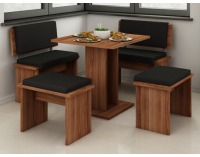 Jedálenský set Bond - slivka / čierna