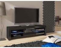 TV stolík Flex - čierna / čierny vysoký lesk
