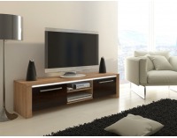 TV stolík Helix - sonoma svetlá / sonoma tmavá