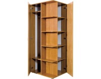 Rohová šatníková skriňa Nemo - sonoma tmavá