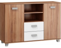 Komoda Solo - slivka wallis / biela