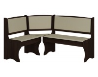 Rohová lavica do kuchyne ZKU-01 L/P - wenge / béžová ekokoža