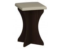 Taburetka ZKU-04 - wenge / béžová ekokoža