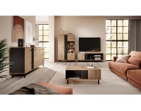 TV stolík Medis C 138 - dub artisan / čierny antracit