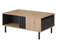 Obývacia izba Medis - dub artisan / čierny antracit