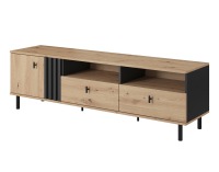 Obývacia izba Medis - dub artisan / čierny antracit