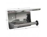 Držiak na toaletný papier Meker - strieborná