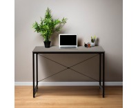 Písací stôl Mellora 120 - betón / čierna