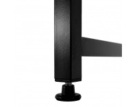 Písací stôl Mellora 120 - betón / čierna