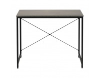 Písací stôl Mellora 90 - betón / čierna