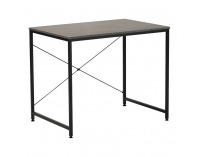 Písací stôl Mellora 90 - betón / čierna