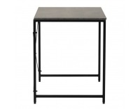 Písací stôl Mellora 90 - betón / čierna