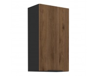 Horná kuchynská skrinka Menzo 50 G-90 1F - čierna / orech