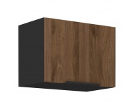 Horná kuchynská skrinka Menzo 50 GU-36 1F - čierna / orech