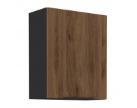 Horná kuchynská skrinka Menzo 60 G-72 1F - čierna / orech