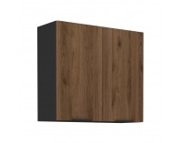 Kuchyňa Menzo - čierna / orech