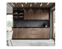 Dvierka na umývačku Menzo ZM 57x44,6 cm - čierna / orech