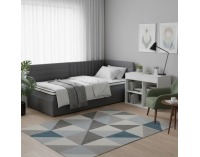 Jednolôžková posteľ s roštom Mevia 90 - sivohnedá (taupe) Velvet