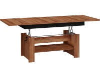 Rozkladací konferenčný stolík Mexico - slivka / čierny lesk