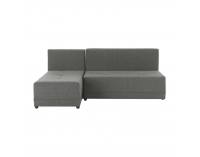 Rohová sedačka s rozkladom a úložným priestorom Mexx L - sivá / čierna