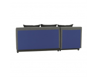 Rohová sedačka s rozkladom a úložným priestorom Mexx L - sivá / čierna