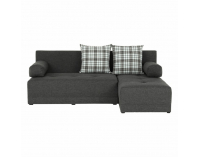 Rohová sedačka s rozkladom a úložným priestorom Mexx P - sivá / vzor