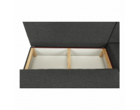 Rohová sedačka s rozkladom a úložným priestorom Mexx P - sivá / vzor