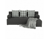 Rohová sedačka s rozkladom a úložným priestorom Mexx P - sivá / vzor