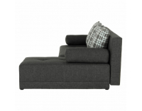 Rohová sedačka s rozkladom a úložným priestorom Mexx P - sivá / vzor