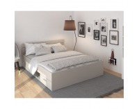 Posteľový rám s úložným priestorom Michigan New 160 - kašmír