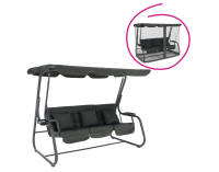 Záhradná hojdačka Mija - tmavosivá