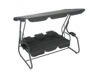 Záhradná hojdačka Mija - tmavosivá