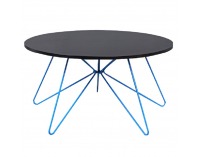 Konferenčný stolík Mikkel - čierny dub / modrá