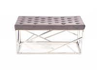 Lavica do predsiene Milagro - sivá / strieborná