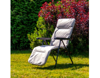 Záhradné lehátko Milazo - sivá