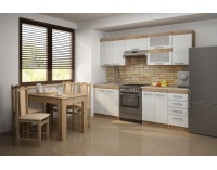 Kuchyňa Milo - craft biely / craft zlatý