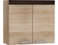 Horná kuchynská skrinka Milo W80S - sonoma svetlá / sonoma tmavá