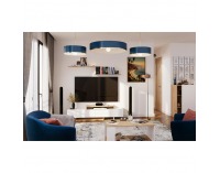 Obývacia stena Milona - biela / dub artisan