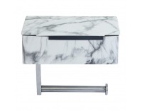 Držiak na toaletný papier Misia - biely mramor