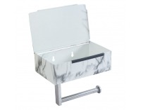 Držiak na toaletný papier Misia - biely mramor